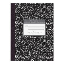 Notebook: Unlined Notebook Journal, Black and White Marble Unruled