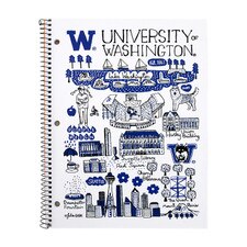 Roaring Spring Julia Gash 1 Subject University of Washington 8.5"x11" College Ruled Spiral Notebook 70ct