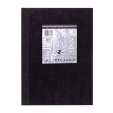 Roaring Springs Black 5x5 Quad Sewn Lab Notebook