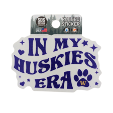 SDS In My Huskies Era Washington Huskies Paw Rugged Sticker 3.5"