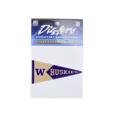 SDS W Huskies Washington Pennant Dizzler Sticker 3"