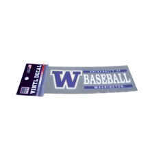 SDS W U of W Washington Huskies Baseball Vinyl Decal 6" x 2"