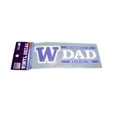 SDS W U of W Washington Huskies Dad Vinyl Decal 6" x 2"