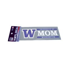 SDS W U of W Washington Huskies Mom Vinyl Decal 6" x 2"