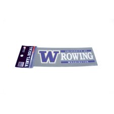 SDS W U of W Washington Huskies Rowing Vinyl Decal 6" x 2"