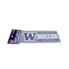 SDS W U of W Washington Huskies Soccer Vinyl Decal 6" x 2"
