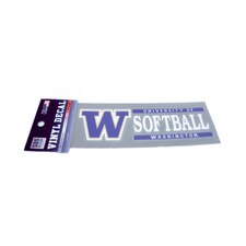 SDS W U of W Washington Huskies Softball Vinyl Decal 6" x 2"