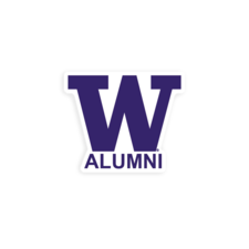 SDS W University of Washington Huskies Alumni Rugged Sticker 5"