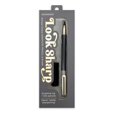 SNIFTY Gray Look Sharp Pencil & Eraser Set