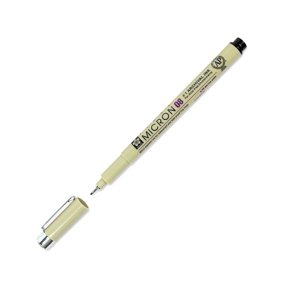 Sakura Pigma Micron 08 .5mm Pen – Black