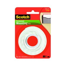 Scotch Indoor 15 lb. Capacity 1/2"x75" Mounting Tape