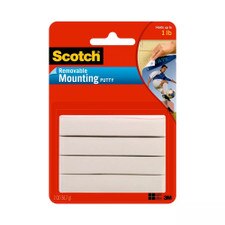 Scotch White 2oz Removable Mounting Putty