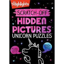 Scratch-Off Hidden Pictures Unicorn Puzzles