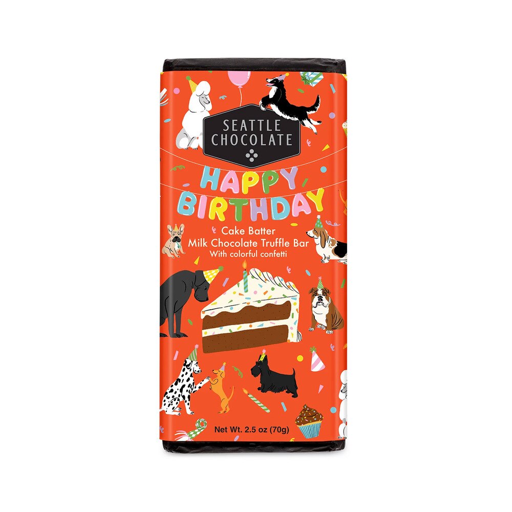 Seattle Chocolate Happy Birthday Cake Truffle Bar