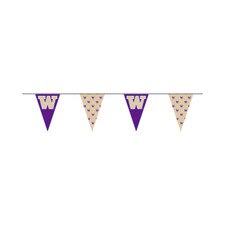 Sewing Concepts Purple and Gold W Poly Triangle Pennant String Banners