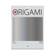 Silver Foil Origami 25-sheets