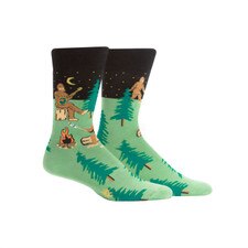 Sock It To Me Sasquatch Camp Out Crew Socks