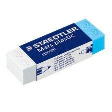 Staedtler White Mars Plastic Combi Eraser