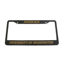 Strand University of Washington Huskies Metal License Plate Frame Black
