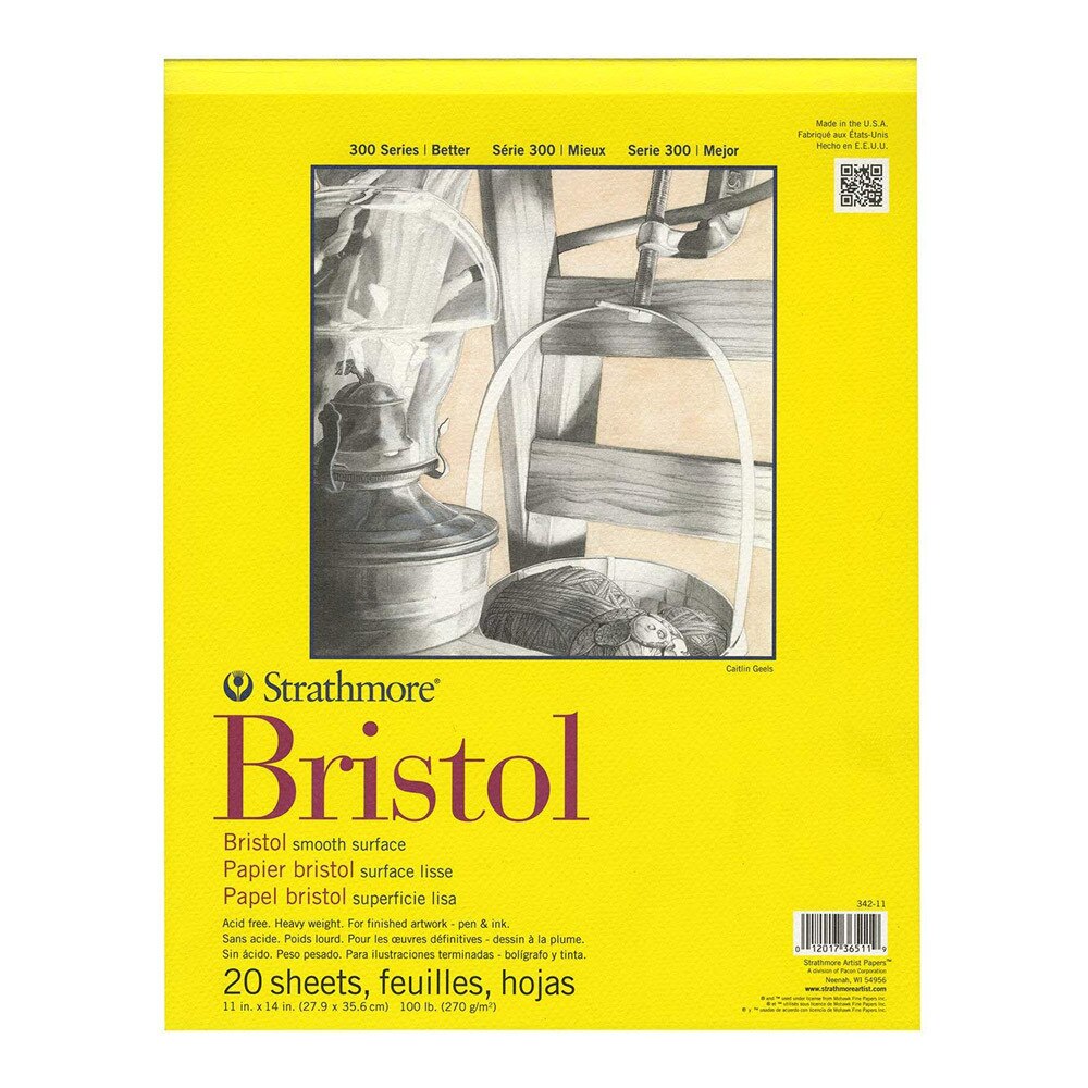 Strathmore 300 Series Smooth Bristol Pad 11"x14"