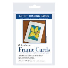 Strathmore White ATC Frame Cards With Envelopes 6 Pack