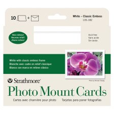 Strathmore Photo Mount Cards Emboss 5"x7" 10 Pack