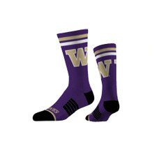Strideline Unisex W Huskies Classic Knit Crew Socks