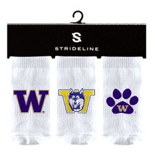 Strideline Washington Huskies Baby Socks 3 Pack