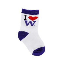 TCK Baby White I Heart W Socks
