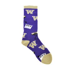 TCK Men's Purple W Tailgate Crew Socks