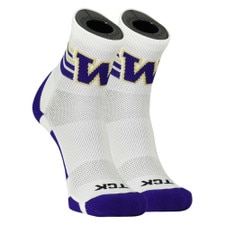 TCK Unisex Washington Huskies Varsity Stripe Quarter Socks