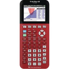 TI 84 Plus CE Red Graphing Calculator