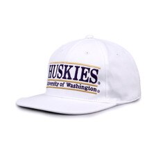 The Game White Huskies Bar Design Snapback Hat