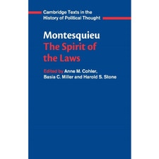 The Spirit of the Laws (ed Cohler; Miller; Stone)