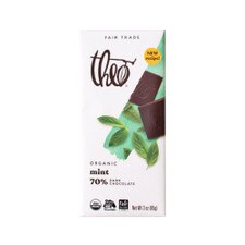 Theo Mint 70% Dark Chocolate Bar 3oz