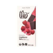 Theo Raspberry 70% Dark Chocolate Bar 3oz