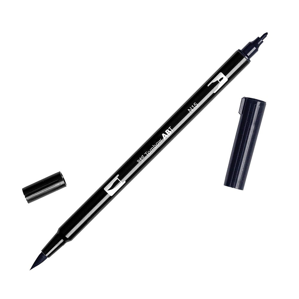 Tombow Dual-Tip Brush Marker Pen – Black