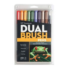 Tombow Secondary Palette Dual-Tip Brush Pen Set 10 piece