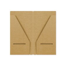 Traveler's Company Regular 020 Kraft Paper Two Pocket Folder Refill