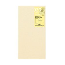 Traveler's Company Regular Cream Blank Paper Refill