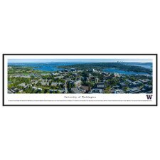 U of W Campus Panorama Print Framed