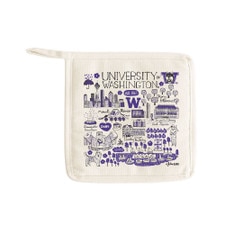Neil Julia Gash U of W UW University of Washington Huskies Canvas Pot Holder