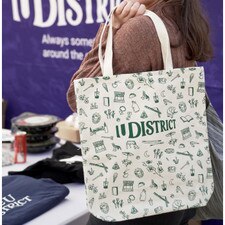 UDP U District Allover Pattern Tote Bag