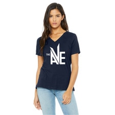 UDP Women's Black THE AVE V-neck Tee