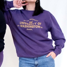 USCAPE Unisex University of Washington Pigment Dyed Crewneck