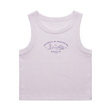 USCAPE Women's Washington Huskies Seattle Skyline Embroidered Ribbed Tank