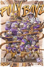 UW ICA Say Who Poly Boyz Washington Huskies Poster 19.5" x 27"