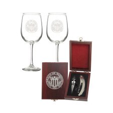 UWA 30 UW Seal Wine Set with 2 Glasses & Stopper