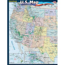 U.S. Map: States & Cities Guide Bar Chart