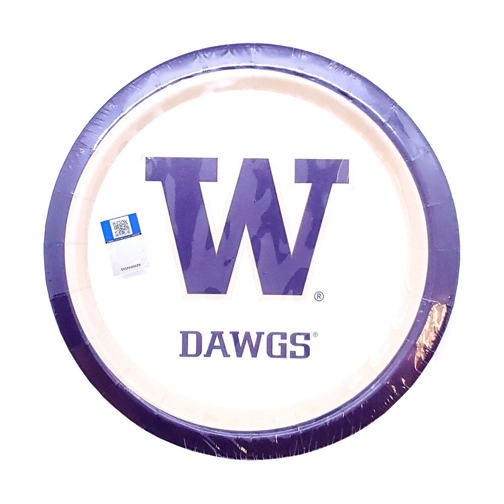 Mayflower W Dawgs Plate 7" 12ct